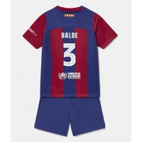Maglie da calcio Barcelona Alejandro Balde #3 Prima Maglia Bambino 2023-24 Manica Corta (+ Pantaloni corti)